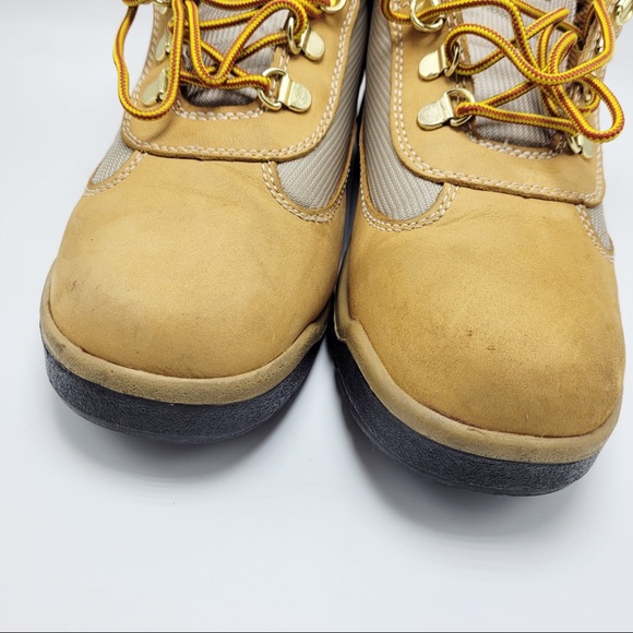 Boy’s Timberland Field Boots Wheat Nubuck - Picture 9 of 12